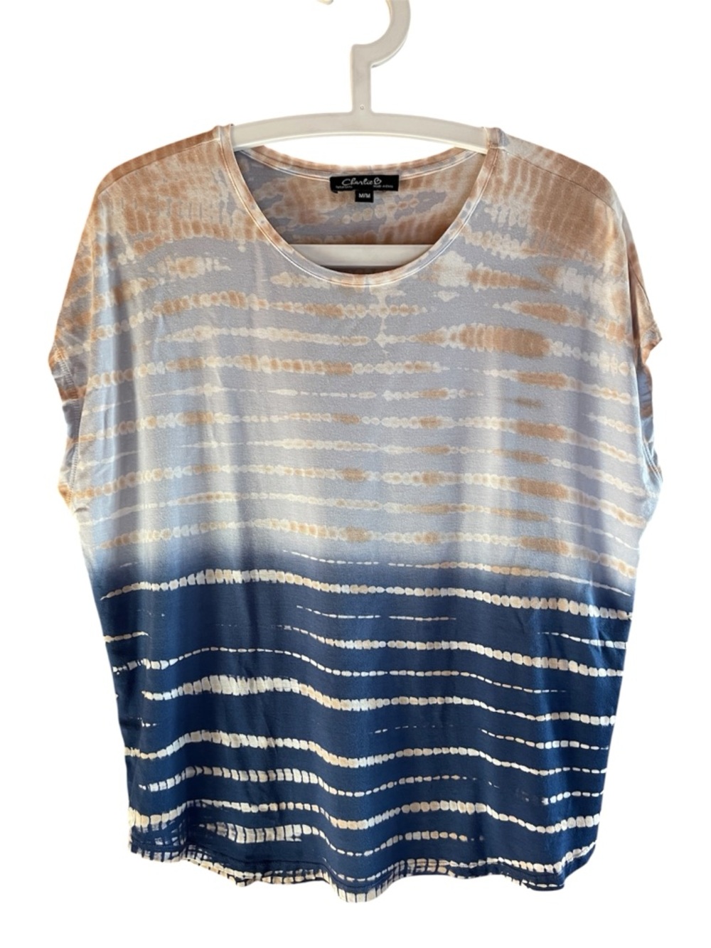Charlie B Rayon Tie Dye Top size medium